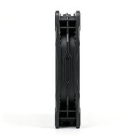 Refroidisseur de boîtier PC noir 120 mm silencieux pour jeux, à roulement fluide, haute performance, pour châssis de PC de bureau