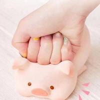 Jouet à presser en forme de cochon Lulu en conserve, à remontée lente, anti-stress, pour acheteurs B2B, produit transfrontalier à succès