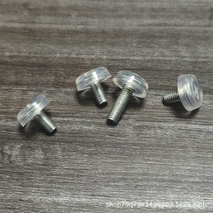 <b>Adjustable</b> Feet M6 Transparent Hard Plastic Furniture Hardware <b>Table</b> Chair Display Cabinet Foot Pads <b>Height</b> <b>Adjustable</b> - Product Image 2