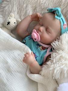 Poupée bébé <span class=keywords><strong>reborn</strong></span> fille nouveau-née <span class=keywords><strong>en</strong></span> <span class=keywords><strong>silicone</strong></span> pleine grandeur noire R&B Inch, poupée jumelle garçon réaliste - Product Image 5