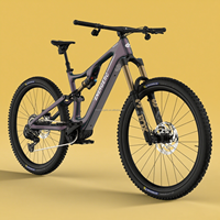 Vélo de montagne électrique à suspension intégrale en fibre de carbone 720Wh, moteur central 105Nm, 12 vitesses, freinage hydraulique, longue autonomie, EMTB