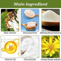 Crème LEIHU à base de plantes naturelles pour soulager les douleurs articulaires, osseuses, cervicales et musculaires, avec venin d'abeille, certifiée Santé, 30g