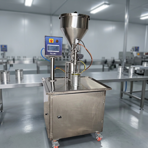 Machine de remplissage semi-automatique à piston 500 ml pour liquides visqueux en acier inoxydable - Product Image 5