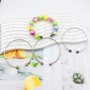 Pulsera de cuentas DIY estilo de pareja hecho a mano subcultura de moda al por mayor - Product Image 2