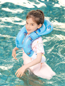 Gilet de natation <span class=keywords><strong>gonflable</strong></span> en PVC unisexe pour les tout-petits avec anneau flottant pour bébé - Product Image 4