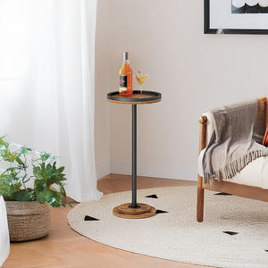 OEM&ODM Small Side Table Drink Round Coffee Table for Small Spaces Martini Table Pedestal <b>Nightstand</b> for Living Room Bedroom - Product Image 5