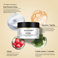Neutriherbs Anti-Rides Lifting Renforcement Éclaircissant Adoucissant Escargot Tout en Un Crème pour le Visage