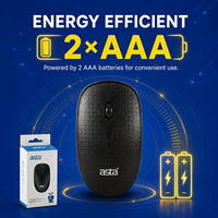ASTA grosir Mouse nirkabel Bluetooth 2.4Ghz plastik ergonomis 800 1200 1600 DPI Mouse Logo kustom penggunaan kantor rumah