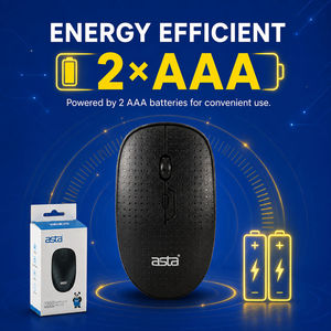 Ratón inalámbrico Bluetooth ASTA de 2,4 GHz, ergonómico, de plástico, con resolución de 800, 1200 y 1600 DPI y logotipo personal - Product Image 5