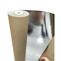 Rouleaux de papier kraft métallisé haute barrière, résistants à l'humidité et à l'oxygène, papier enduit d'aluminium