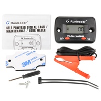 Runleader Tachometer DIGITAL HOUR METER Baru untuk Motorcross/Traktor, Mesin Motor Luar Papan (Outboard), Penggunaan Kelautan, Bahan ABS, Garansi 2 Tahun