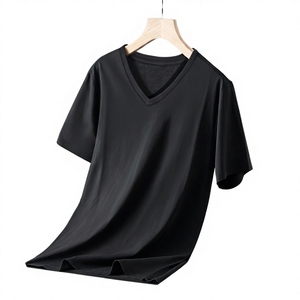 Camiseta de Hombre Personalizada, Cuello en V, Manga Corta, 100% Algodón, <span class=keywords><strong>180</strong></span> g/m², Uso Diario Informal, Peso Medio, Lisa, Suave y Transpirable - Product Image 1