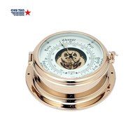 Dia180mm cloche baromètre océan marée horloge atmosphérique laiton cuivre plastique coque anéroïde utilisation baromètre marin