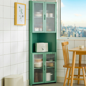 <b>Corner</b> kitchen storage rack, spice rack, storage rack, kitchen household storage rack, multi-layer sideboard <b>cabinet</b> - Product Image 2
