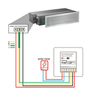 Thermostat intelligent Ogeneral Wifi Zigbee pour unité intérieure O General Fujitsu VRV VRF, compatible avec Alexa et Google Voice Control