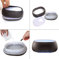Diffuseur d'arômes, humidificateur d'huiles essentielles, purificateur d'air, lumière LED 7 couleurs, mini humidificateur à brume froide, contrôlé par application, électrostatique, 500 ml