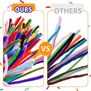 Handmade Thủ Công Nguồn Cung Cấp Nhiều Màu Mờ Xoắn Gậy Chenille Thân Cây Ống Chất Tẩy Rửa Cho Trẻ Em Tự Làm Đồ Chơi - Product Image 6