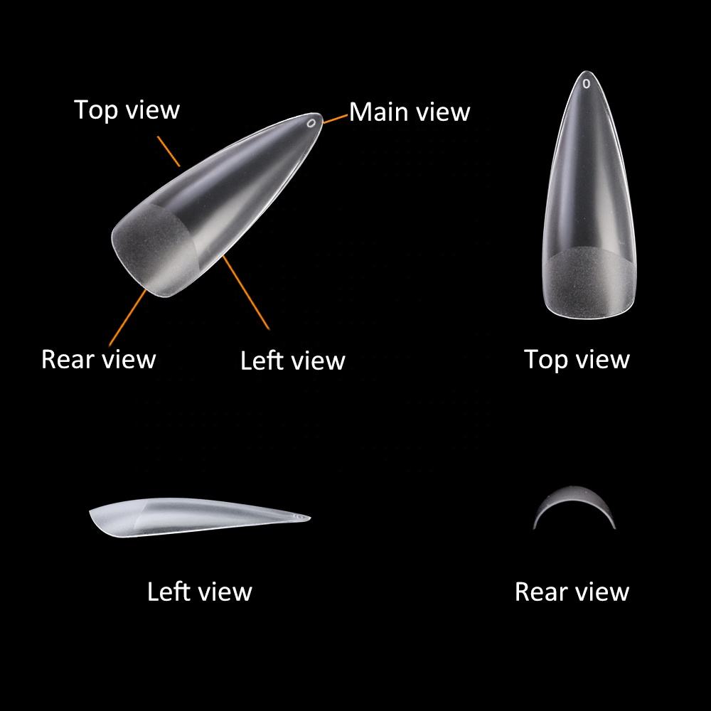 Nail Tips Tapered Square Tips Stiletto Nails False Nails Box