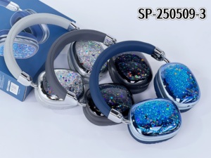 Trang Trí Pha Lê Bling Tai Nghe Over-Ear Stereo Âm Thanh Phong Cách Tai Nghe Âm Thanh Với Nổi Pha Lê Glitters Sáng Bóng Tai Nghe - Product Image 2