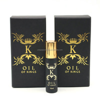 Botol kaca rol minyak parfum 10ml hitam Matte dengan kotak bola baja tahan karat