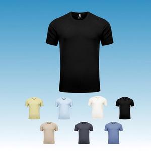 เสื้อทีเชิ้ตกีฬาลูกบอลสีขาวสำหรับผู้ชายเสื้อกีฬาแบบทางการแขนเสื้อเบาเสื้อ100% โพลีเอสเตอร์ระบายอากาศได้ดีแห้งเร็ว - Product Image 1
