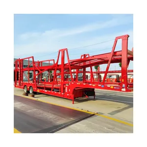 High Quality Double Deck Lifting Heavy Duty 5-8 Car Transport 2 Axle Car Carrier Trailers