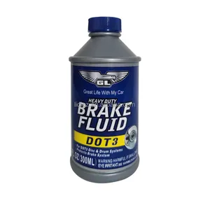 Wholesale 355ml 946ml Msds Hydraulic Synthetic Lubricant Dot-3 Brake Fluid Dot 3 Dot 4