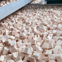 Friandises pour animaux de compagnie en cubes de poulet et de canard lyophilisés, 100% viande pure, collations riches en protéines pour chats et chiens, nourriture pour animaux de compagnie