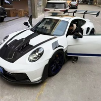 Nuevo Kit de Modificación de Carrocería para 911 992 GT3RS 2019-2023, Parachoques Delanteros/Traseros de Fibra de Carbono, Alerón, Recortes para Faros Antiniebla, Fácil Instalación