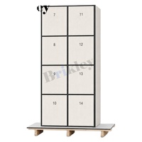 Casillero de Baloncesto Resistente a la Intemperie, de Acero Inoxidable HPL, con Cerradura Electrónica, Estructura Ensamblada para Vestuario