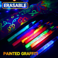 Marqueur liquide UV direct lavable non effaçable, peinture corporelle fluorescente pour festival de musique électronique, peinture sur peau