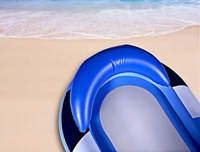Hamac gonflable de chaise longue flottante pliable en PVC portatif pour le tapis de piscine pour des loisirs et la relaxation