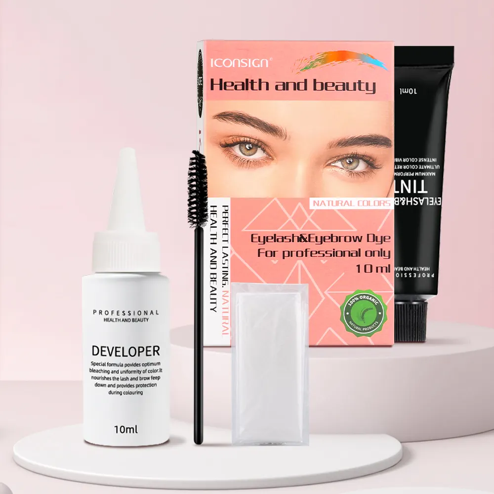 Fabrieksprijs Semi Permanente Tinte Para Cejas Kit Wimper Kleurstof Professionele Wenkbrauw Tint Kleurstof Kit Langdurig Met Private Label