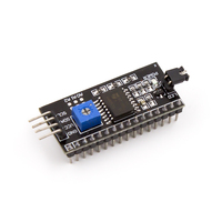 IIC I2C Papan Antarmuka Serial Port 1602 2004 LCD LCD1602 Pelat Adaptor Modul Konverter Adaptor LCD
