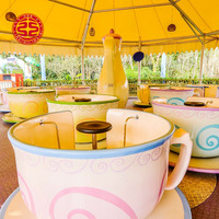 Manèges d'amusement Jeu de carnaval monté sur remorque Manèges à café Terrain de jeu extérieur Manèges à thé