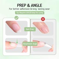 Adhésif fort professionnel respectueux de l'environnement pour gel de colle à ongles longue durée Gem Acrylic Tip Art
