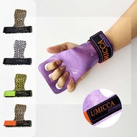 Verchoo Nouveauté – Grips de gymnastique antidérapants colorés en microfibre pour le basketball et le fitness, 3 trous
