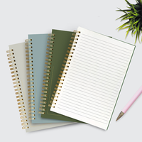 Journal scolaire en gros A5 200 pages cahier à spirale personnalisé minimaliste à vendre