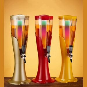 Distributeur de bière portable <span class=keywords><strong>à</strong></span> LED avec robinet pour les fêtes, avec distributeurs de boissons froides en plastique pour jus, cola et autres boissons - Product Image 5