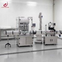 Ligne de production de remplissage, de bouchage et d'étiquetage de bouteilles, 50-200 bouteilles/min, 1-36 têtes de remplissage, 220V/380V, 3kW