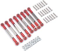 Kit de tige de traction modifié en métal durable outil de direction résistant à l'usure 1/10 1/8 échelle WPL C14 C24 C34 connexion RC radiocommandée