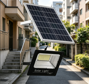 Nouveau design 50W Led projecteur solaire Ip66 Led projecteur solaire Mit Sensor Ip66 <span class=keywords><strong>lampe</strong></span> d'inondation solaire projecteur solaire différent - Product Image 1
