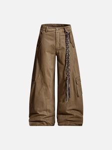 High Street Wear Boys & Men's Women's Vintage Medium Wash Mid Waist Straight Cotton Denim <b>Jeans</b> - Product Image 2