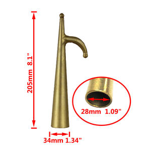 ISURE All-Copper Golden Ship <span class=keywords><strong>Pala</strong></span> y gancho <span class=keywords><strong>de</strong></span> remolque Accesorios <span class=keywords><strong>de</strong></span> hardware marino <span class=keywords><strong>de</strong></span> metal para yates <span class=keywords><strong>Kayak</strong></span> Canotaje - Product Image 4