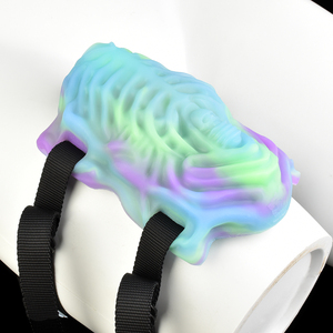Consolador de goma con molinillo sexual luminoso de juguete SM para mujer de fantasía para masaje vaginal estimulación del clítoris con cinturón - Product Image 1