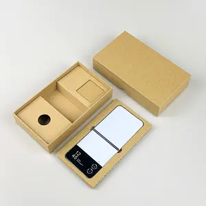 Luxus benutzer definierte Logo starre 2-teilige Handy-Geschenk verpackung Box Himmel und Erde Wellpappe Box mit Einsatz