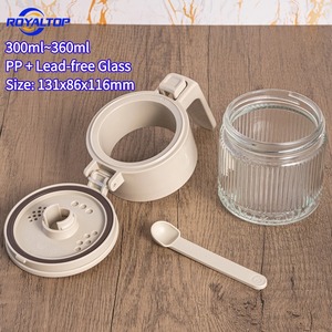 Botellas de Vidrio de Lujo para Sal, Azúcar y Especias, Recipientes para Condimentos con Orificios Pequeños, Tapa para Salero con Cuchara Medidora de 3g - Product Image 6