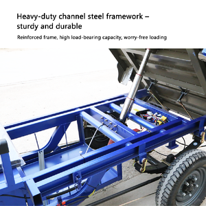 1500W 72V 58Ah Tricycle with Hydraulic Dump Customizable <b>Box</b> Trike - Product Image 2