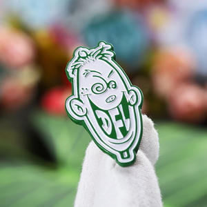 Vendita calda spilla piccola spilla personalizzata 2 colori smalto spilla divertente 3D personaggio dei cartoni animati in lega di zinco distintivi in metallo - Product Image 5