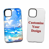 Coque de téléphone vierge personnalisée avec logo d'usine, double couche antichoc, enveloppement intégral sous vide, sublimation 3D pour iPhone 18 17 16 15 14 13
